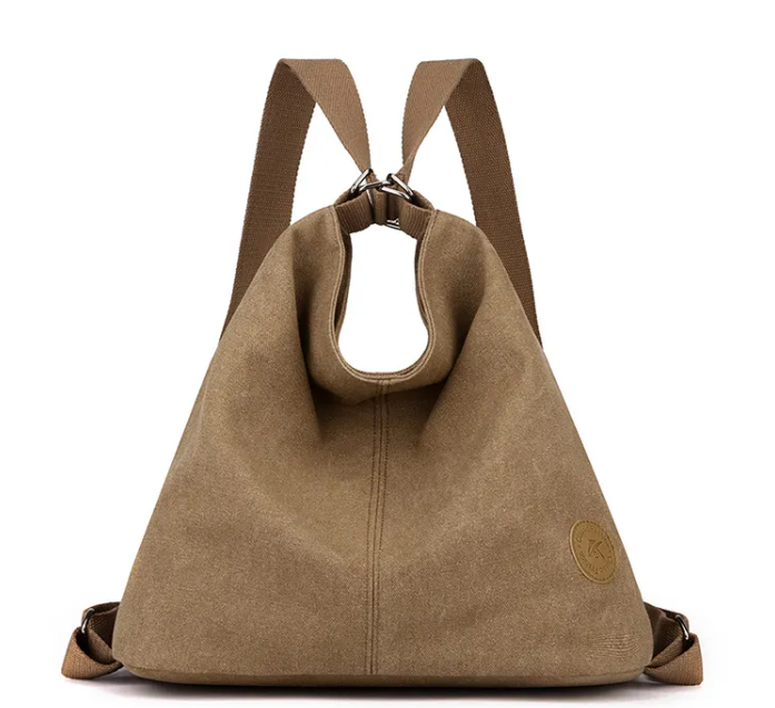 LunaCarry Convertible Canvas Backpack