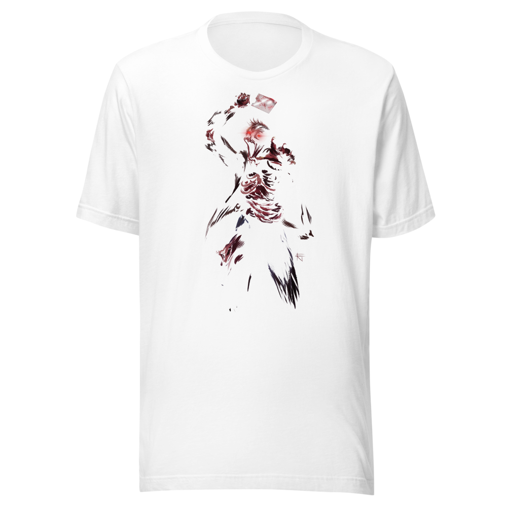 Crimson Phantom Halloween Graphic T-Shirt