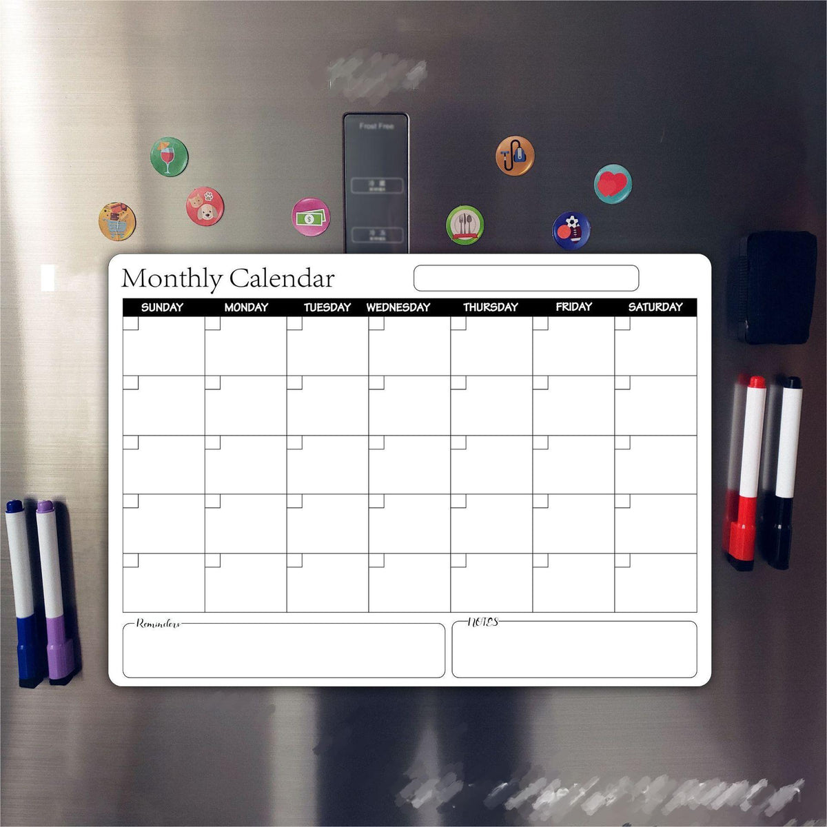 Magnetic A3 Soft Whiteboard Monthly Planner