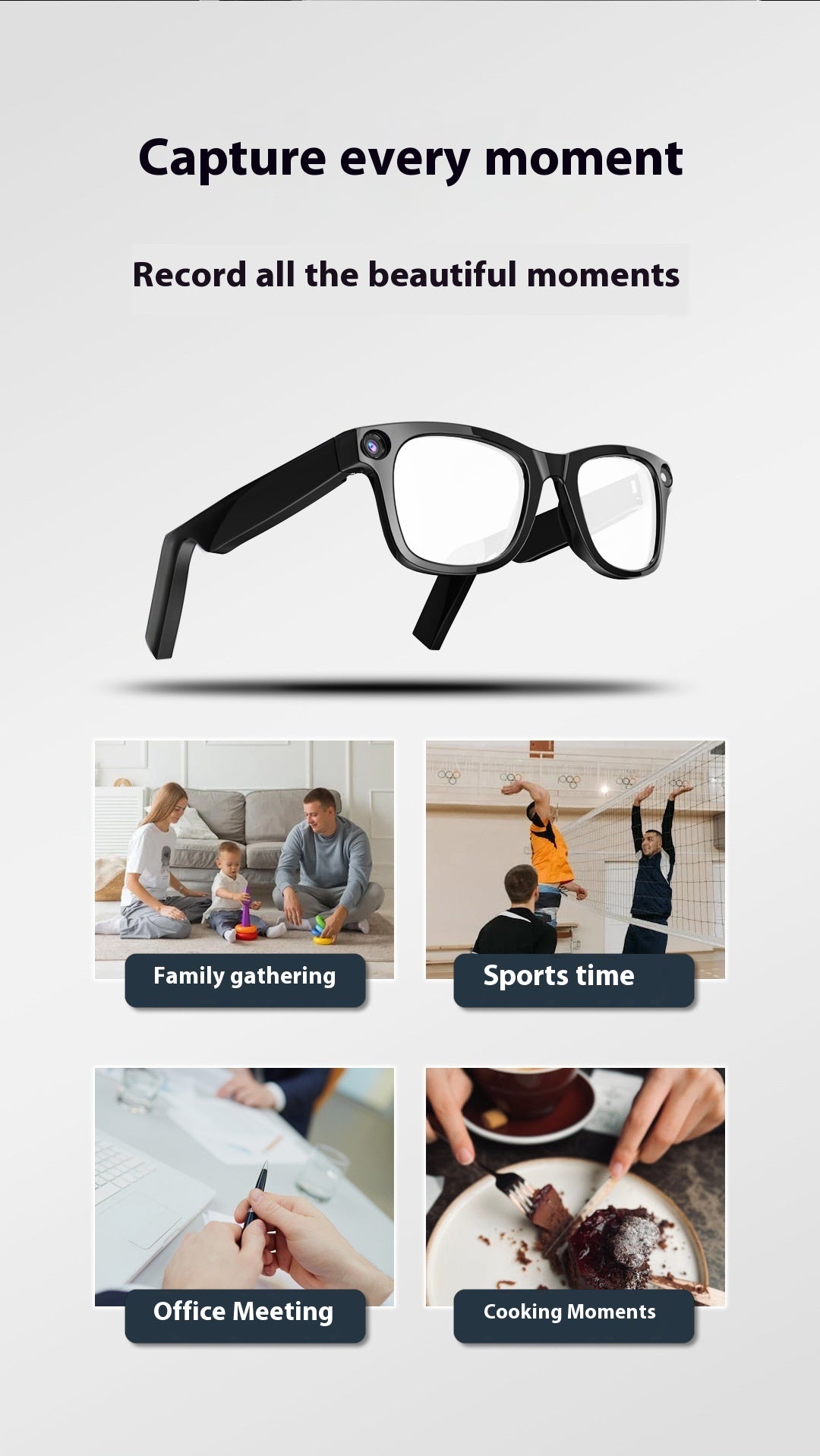 SmartVision AI Camera Glasses