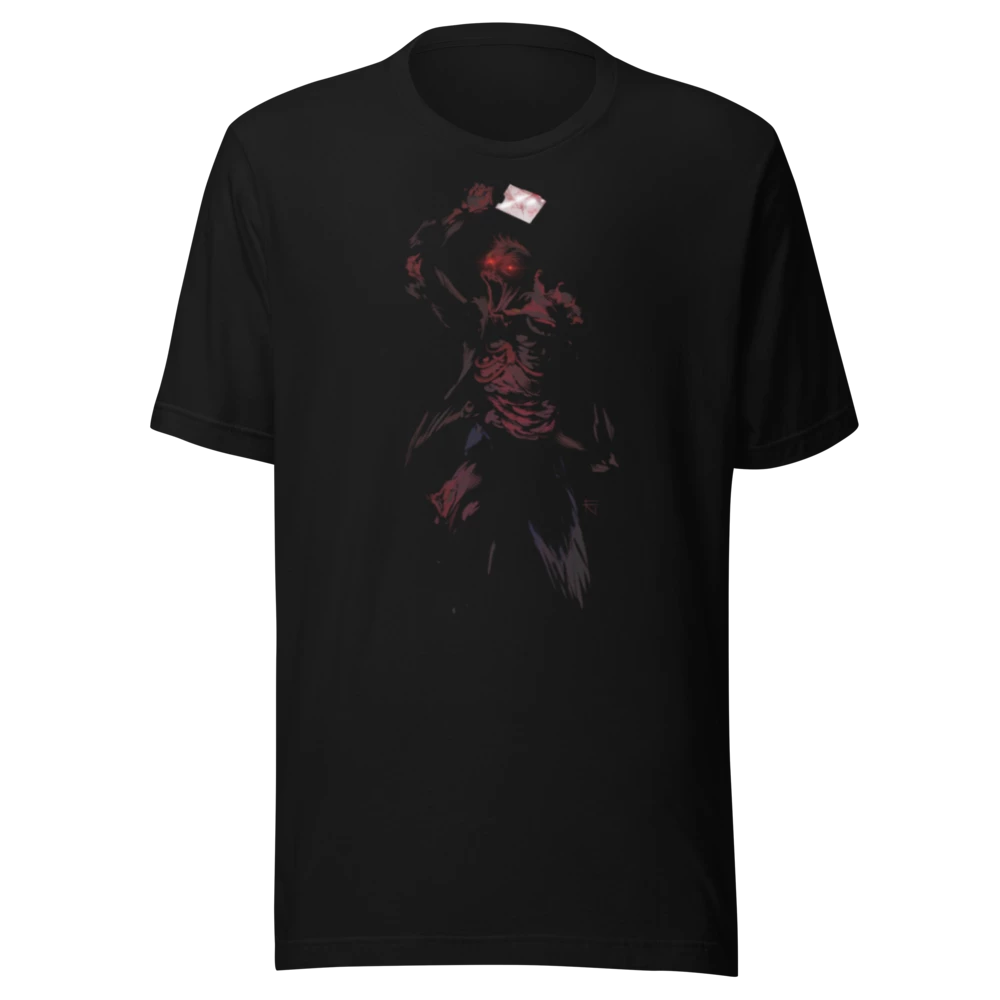 Crimson Phantom Halloween Graphic T-Shirt