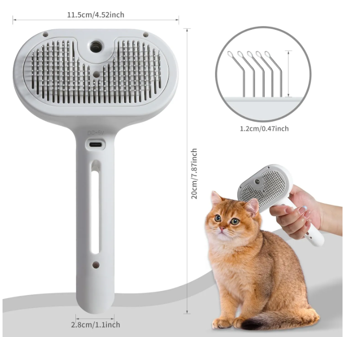 FurMist Pet Grooming Spray Brush