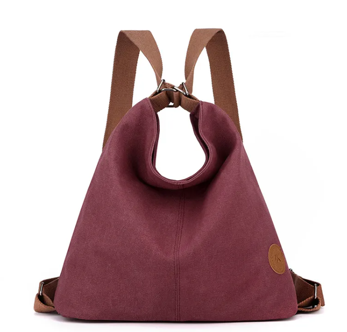 LunaCarry Convertible Canvas Backpack