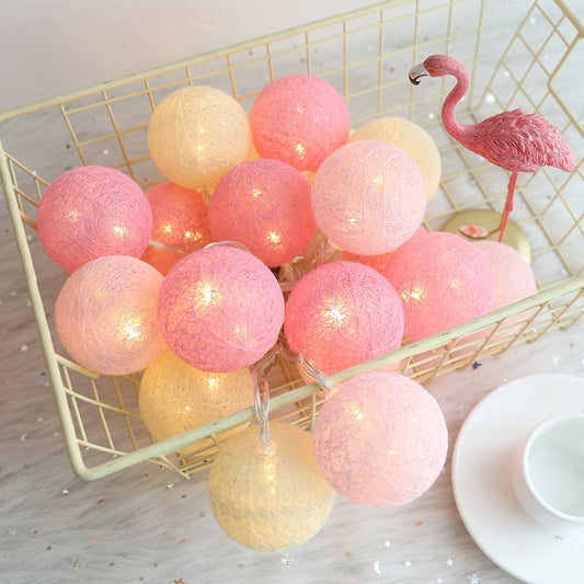 Cotton Glow LED Ball Lanterns