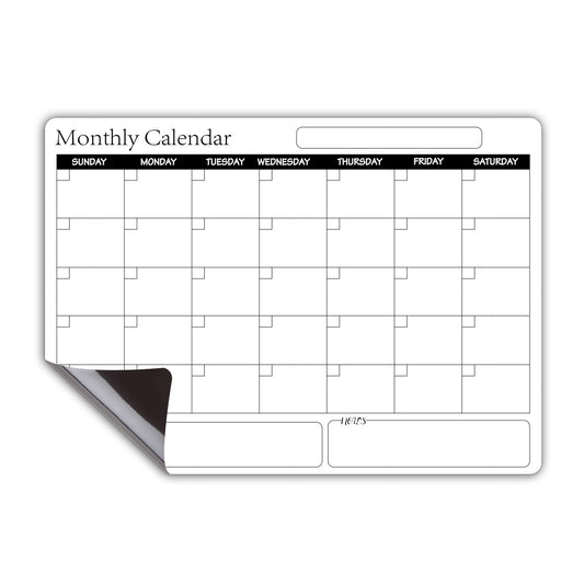 Magnetic A3 Soft Whiteboard Monthly Planner